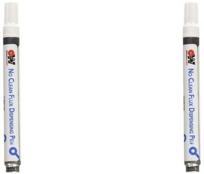 CircuitWorks Chemtronics CW8100 No Clean Flux Dispensing Pen, 9 g , 0.32 oz (pack of 2) 0 W Temperature Controlled