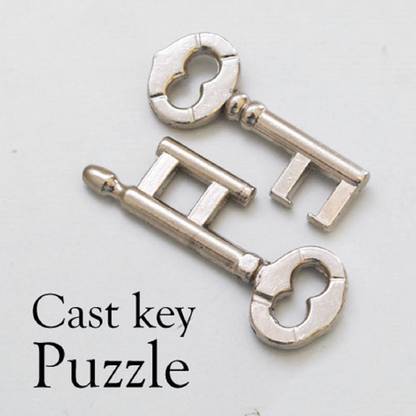 MilesMagic Magician's Cast Key Puzzle Metal Interlocking Keys Linking Unlinking Magic Trick Puzzle Gag Toy