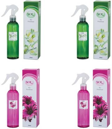 Rankson Jasmine, Musk Spray SOL Jasmine, Musk - Pack of 4