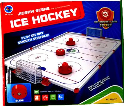 Onyx Table Ice Hockey Set With Field And Sliding Ball Puck Air Hockey Board Game