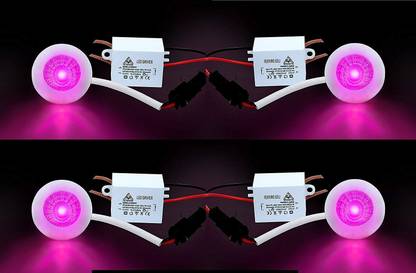 D'Mak D’Mak™ 1 Watt LED COB/Spot Light/Button Light (Red) Square Driver Included pack of 4 Recessed Ceiling Lamp