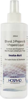 Ozimo Equipment & Surface Disinfectant ( Aldehyde Free) Insta Act Sanitizer Spray For Instant Action and Disinfection Ethanol, 2-Propanol & 1 Propanol Liquid for Computers, Gaming, Laptops, Mobiles