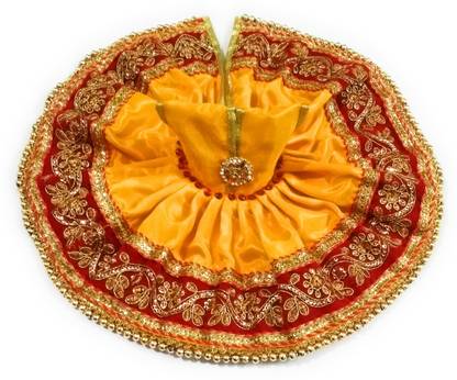 LADDU GOPAL Kanha ji Jari Work Size 6 Dress