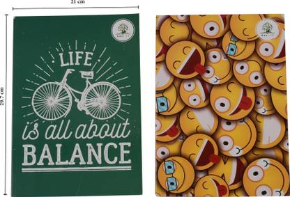 Edulife LIfe Is All About Balance Regular Notebook Single Ruled 220 Pages