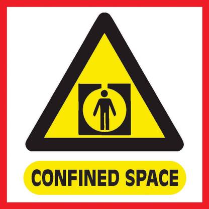 imbue CONFINED SPACE, SIGNAGE Emergency Sign