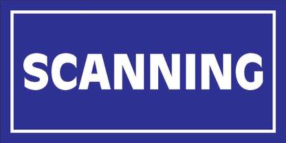 imbue SCANNING, SIGNAGE Emergency Sign