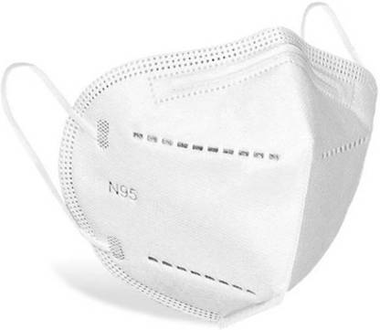Dragon N95 Mask Resuable with 5 layered Protection , Anti Virus and Anti Pollution Masks with Meltblown Layer N95-White