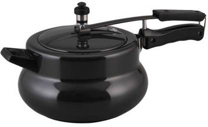 Ok bottle Pressure Cooker with Non-Stick Coating hard anodized Body 5 ltr. (Black) 5 L Inner Lid Pressure Cooker