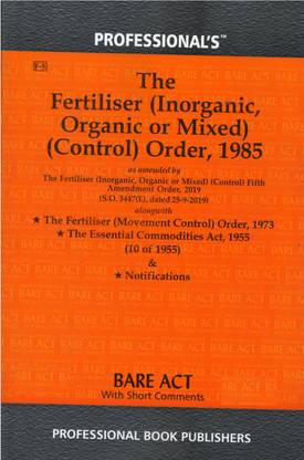 Fertiliser (Inorganic, Organic Or Mixed) (Control) Order, 1985