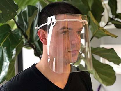3IdeaTechnology 3IDEA-FACE-SHIELD-5PCK 3IDEA - 3D Printed Protective Face Shield Clear Transparent Visor Full Face Cover (Pack of 5) Safety Visor