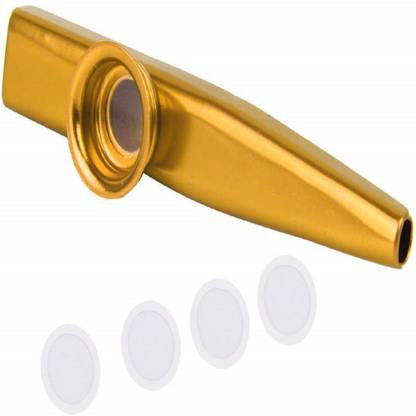 BACKGAMMON Aluminium Alloy Kazoo with Diaphragm Golden Subcontrabass Tuba