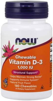 Now Foods Vitamin D-3 1000 IU Chewables