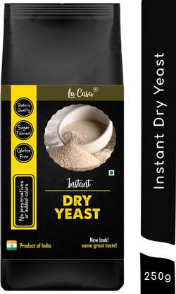 La Casa Premium Instant Dry Yeast | Baker's Quality | High Sugar Tolerant | Gluten Free & Vegan | Yeast Solid
