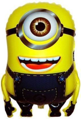 Anayatech Solid minion shape foil balloon (pack of 2) Balloon