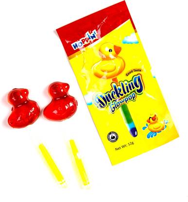 Hoppin Duckling Glowpop Lollipop Fruit cocktail Lollipop