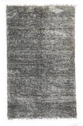 Arsh Handloom Silver Polyester Carpet