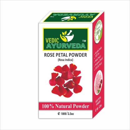 VEDICAYURVEDA Organic 100% Natural Rose Petal Powder