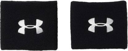 UNDER ARMOUR Men'S Performance Wrist Band (Pack Of 2) -- Black - One Size [Cat_4411 Fitness Band