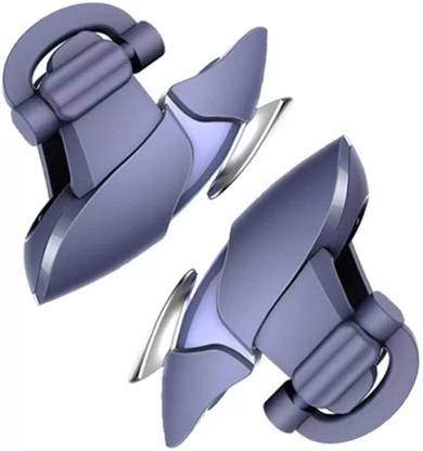 QUEZIL Blue Shark Pubg Mobile Gaming Trigger L1R1 Shooter Controller PUBG V3.0 For Smart phone Gaming Controller,Joystick, L1R1 Shooter Trigger, Fire Buttons, Aim Key, Handle, Gamedpad, Sensitive Shoot Physical Mobile Game Controller for PUBG / Survival Rule / Arbor Output / Critical Ops / Clash Royale Gaming Accessory Kit.  Gaming Accessory Kit