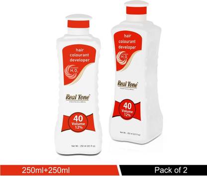 real tone Hair Color Developer 40 vol 100ml pack of 2 , Hair Color Developer 40 vol 100ml pack of 2