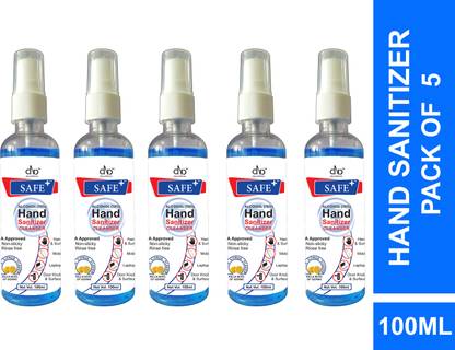 DNA Lifestyle Safe+  Cleanser Spray - 100ml Sanitizer Spray Pump Dispenser