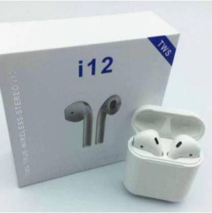 BRICKFIRE Premium I12 Twins Bluetooth Headset Wireless Earbuds with charging case B38 Bluetooth without Mic