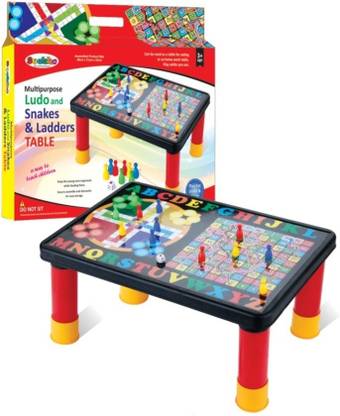 Seekho Plastic Study Table And Play Board With Magnetic Ludo Snakes And Lad
