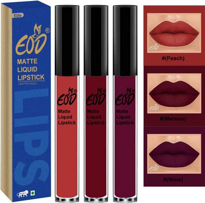 EOD Long Lasting Liquid Matte Lipsticks Combo Offer Set of 3 Set no 542