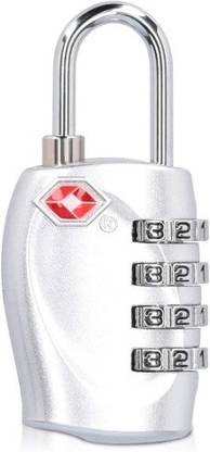 Jasit TSA Travel Padlock Lock (Silver) Combination Lock