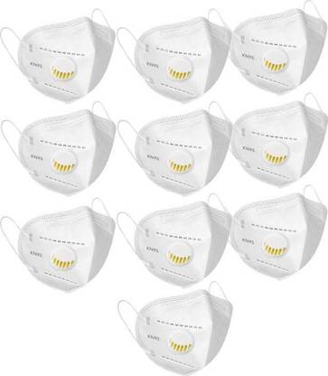 Doctavo KN95/ with Valve Face Mask, Anti-Pollution & Anti Virus Breathable Face Mask With Melt Blown Fabric Layer (10 Piece) + Mask with Filter Reusable, Washable KN95/ with Valve Face Mask, Anti-Pollution & Anti Virus Breathable Face Mask With Melt Blown Fabric Layer