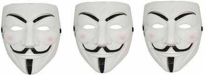 yubirth V for Vendetta Mask (Pack of 3) Party Mask