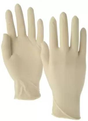 BBEST Latex examination hand gloves (Pair of 10) Latex Examination Gloves (Pack of 20) Latex Examination Gloves