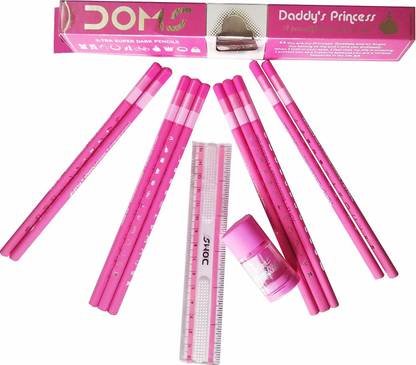 DOMS NEW 50 Daddy's Princess and 50 Mumma's Boy Pencil Set Pencil (Pink, Blue)