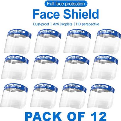 SIXTY4 Full Face Shield Mask, face shield mask reusable, plastic, for man, for kids, for women, DS1566 Face shield mask Safety Visor