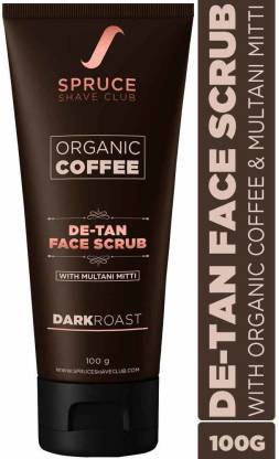 SPRUCE SHAVE CLUB De Tan Scrub | Organic Coffee Face Scrub For Tan Removal Scrub