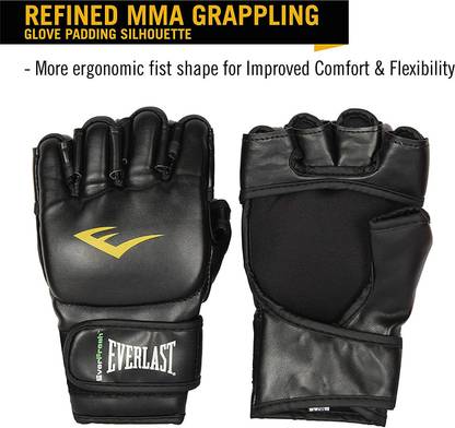 EVERLAST Mixed Martial Arts Grappling Gloves Black Colour L/XL Martial Art Gloves