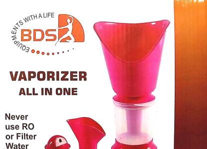 BDS best steam Vaporizer with 3 Attachments Facial Sauna Steamer, Nose Steamer, Cough Steamer, Nozzle Inhaler (PINK COLOR) Vaporizer