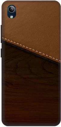 KARJUN Back Cover for Vivo Y90, Vivo 1908 Leather, Texture Printed