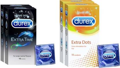 DUREX extra time and extra dots Condom