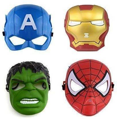 yubirth Avenger Mask for Birthday Party Decoration Boys (4PcMask, 4Pcs) Party Mask