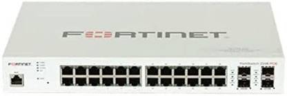 Fortinet FS-224E | FortiSwitch-224E L2/L3 Switch - 24x GE RJ45 Ports, 4X GE SFP Slots. FortiGate Switch Controller Compatible. 24 Ports 100 Mbps Fully Managed Network Switch