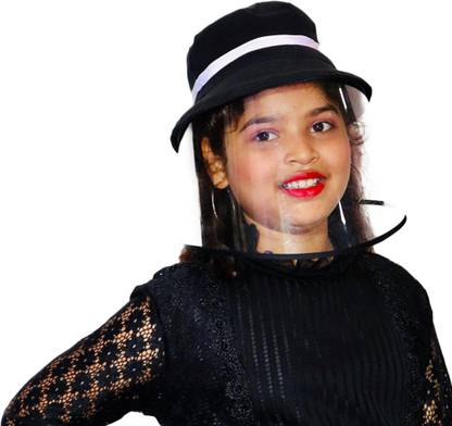 Agni Costumes PC 4 Kids Medium Face Shield Protective Bucket Caps ( Medium ) Safety Cap
