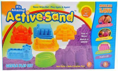 Gosling Active Sand Castle Play Set Modeling Sand Never Dries Out for Kids. Party & Fun Board Game