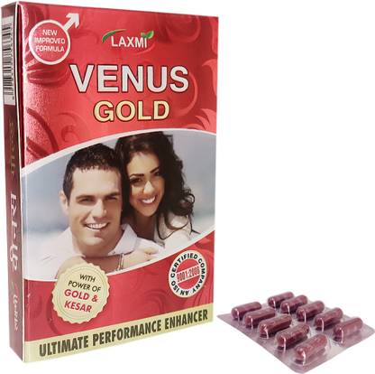 LAXMI VENUS GOLD with swarnBhasma kesar, Shilajit,for Stamina 10 Cap