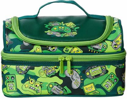 Smiggle Far Away Double Decker Lunchbox | Gaming Print Lunch Bag