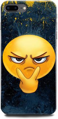 WallCraft Back Cover for Apple iPhone 8 Plus EMOJI, HIPSTER, EMOJI FACE, YELLOW, SMILEY, CUTE