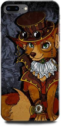 WallCraft Back Cover for Apple iPhone 7 Plus FOX, DOG, ANIMAL, ABSTRACT ART, TEXTURE, DARK