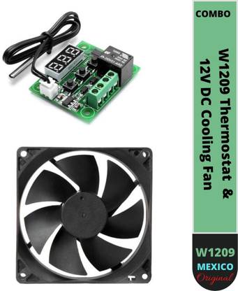 Mexico W1209 Digital Thermostat Temperature Sensor &12V DC Cooling Fan COMBO Temperature Sensor and Controller Electronic Hobby Kit