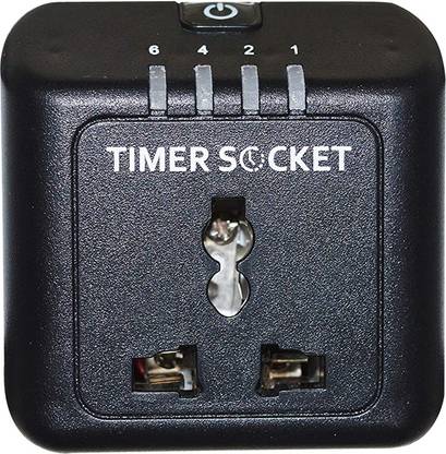 13-HI-13 BEST Automatic Cut Off Timer Socket BLACK (PACK OF 1) Programmable Electronic Timer Switch
