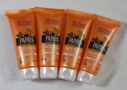 Biofresh Bio Fresh Papaya  60 ml (Pack of 4 ) Face Wash